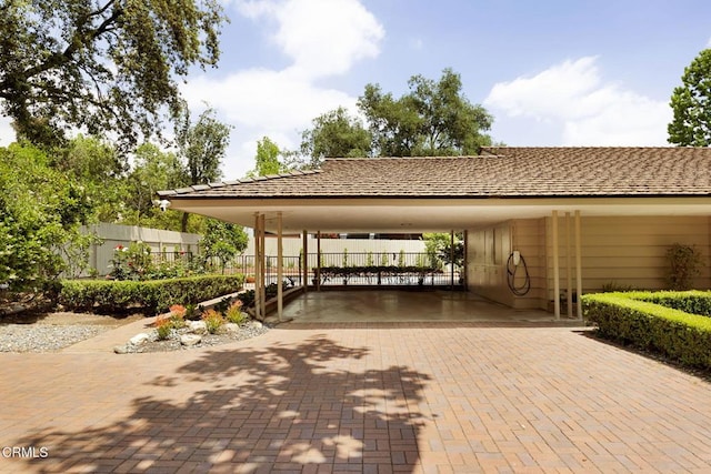 756 Linda Vista Ave, Pasadena, CA 91103 - view of property's community with fence and an attached carport