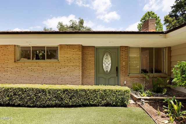 756 Linda Vista Ave, Pasadena, CA 91103 - entrance to property featuring brick siding and a chimney
