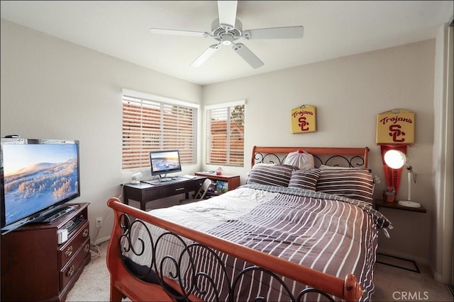 48 Via Athena, Aliso Viejo, CA 92656 - carpeted bedroom with ceiling fan and baseboards