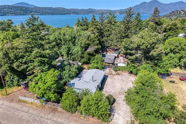 3595 Vista St, Clearlake, CA 95422 - drone / aerial view of a water and mountain view