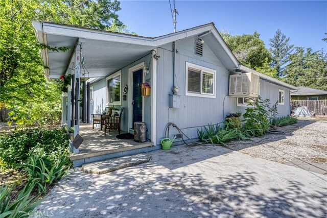 3595 Vista St, Clearlake, CA 95422 - view of front of house featuring a patio and fence