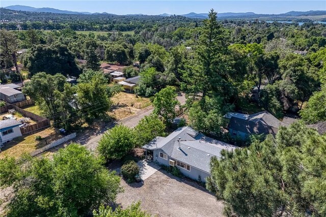 3595 Vista St, Clearlake, CA 95422 - aerial view of a heavily wooded area and a mountainous background