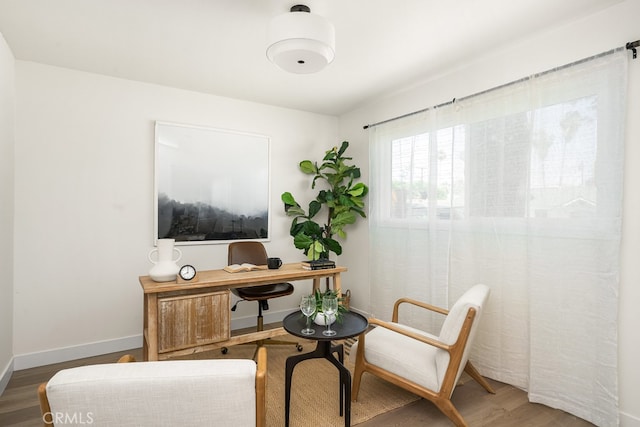 2049 Wickshire Ave, Hacienda Heights, CA 91745 - office area featuring wood finished floors and baseboards