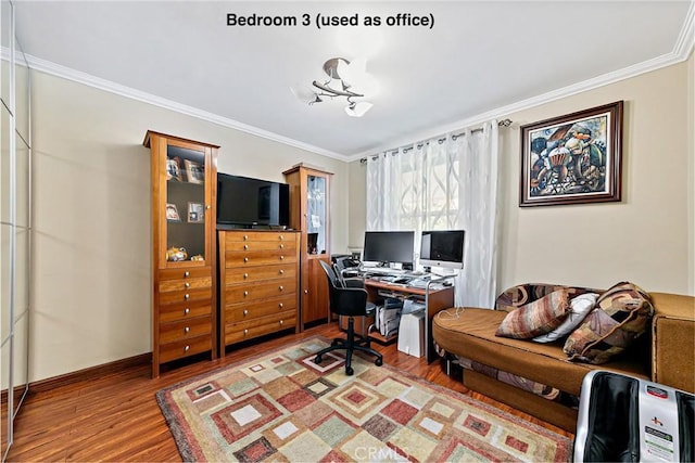 10500 Jordan Ave, Chatsworth, CA 91311 - office space with wood finished floors, crown molding, and baseboards