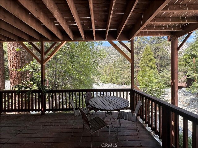 9345 Conifer Dr, Forest Falls, CA 92339 - view of deck