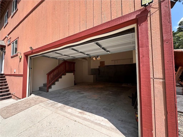 9345 Conifer Dr, Forest Falls, CA 92339 - garage featuring driveway