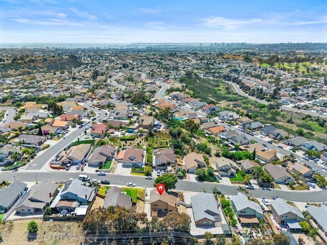1561 Parkland Way, San Diego, CA 92114 - aerial view of property and surrounding area with nearby suburban area
