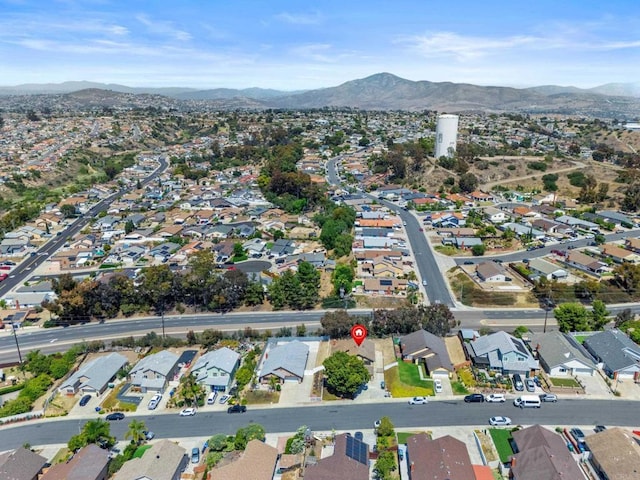 1561 Parkland Way, San Diego, CA 92114 - aerial view of property's location with a mountainous background and nearby suburban area