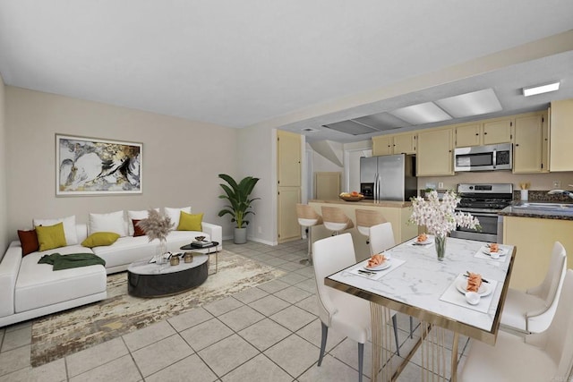 1561 Parkland Way, San Diego, CA 92114 - dining space featuring light tile patterned floors and baseboards