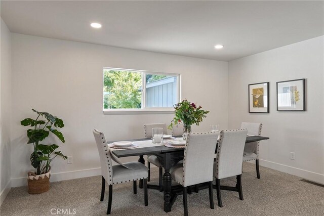 1105 Glenwood Ave, Chico, CA 95926 - carpeted dining space with baseboards and recessed lighting
