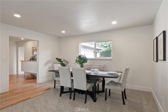 1105 Glenwood Ave, Chico, CA 95926 - dining room with carpet floors, recessed lighting, and baseboards