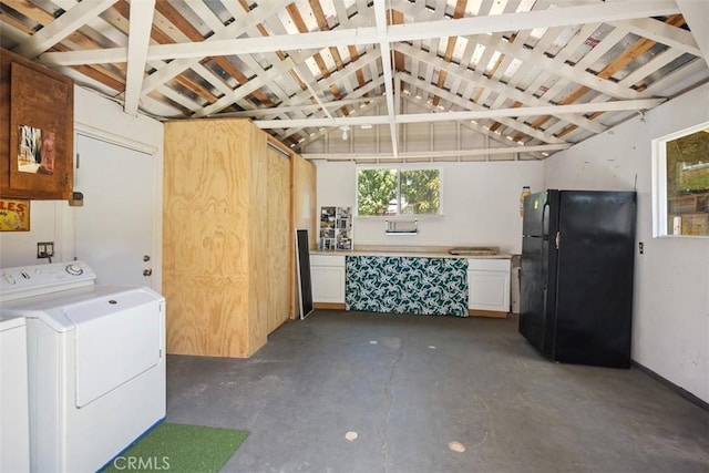 31462 La Matanza St, San Juan Capistrano, CA 92675 - garage with washer / clothes dryer and freestanding refrigerator