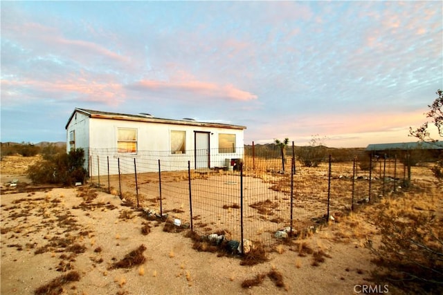 177 Cherokee Trl, Yucca Valley, CA 92284 - rear view of property with fence