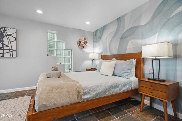 3903 Ocean Dr, Oxnard, CA 93035 - bedroom featuring stone tile floors and recessed lighting