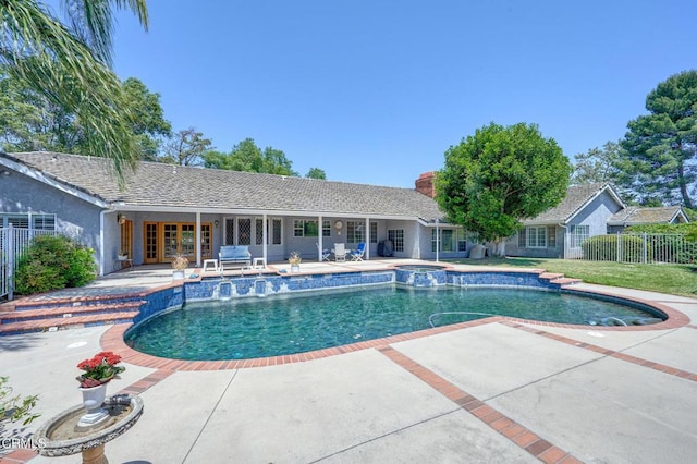 11616 E Las Posas Rd, Camarillo, CA 93012 - view of pool featuring a patio area and a pool with connected hot tub