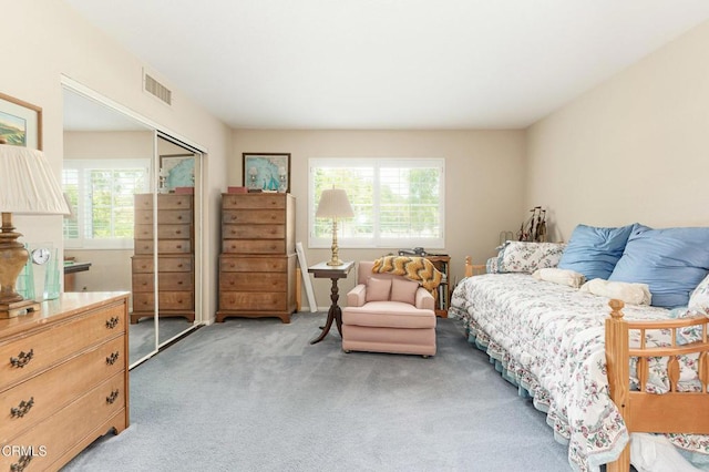 11616 E Las Posas Rd, Camarillo, CA 93012 - bedroom with multiple windows, carpet floors, and a closet