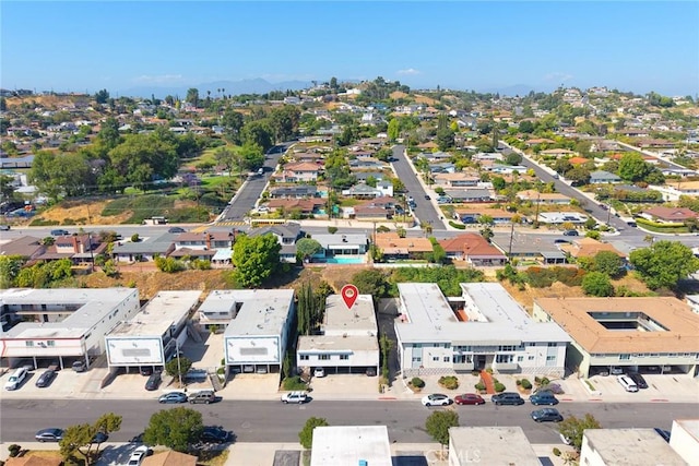 aerial perspective of suburban area