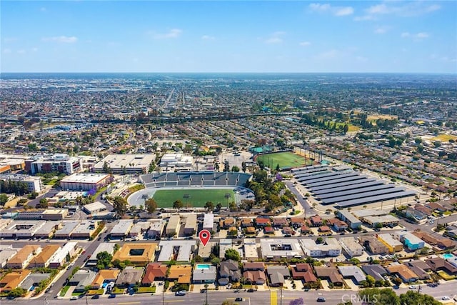aerial view of property's location