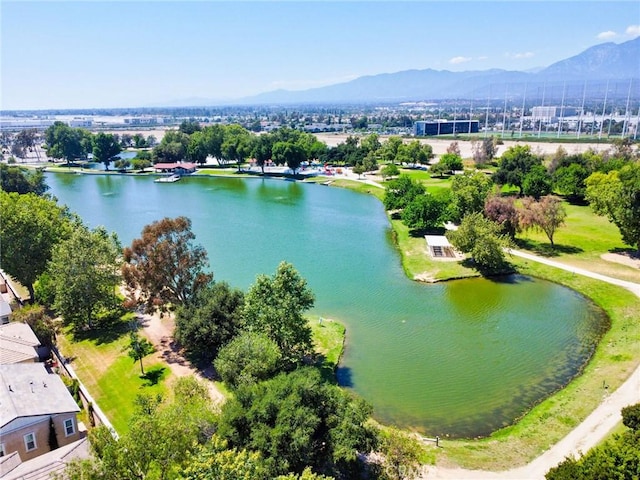 2910 E Via Terrano, Ontario, CA 91764 - drone / aerial view of a water and mountain view