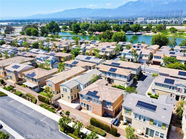 2910 E Via Terrano, Ontario, CA 91764 - aerial perspective of suburban area with a water and mountain view
