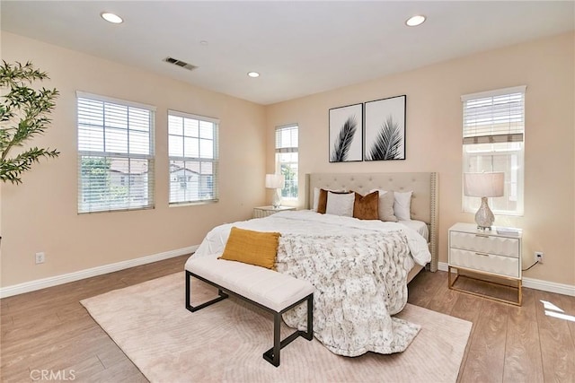 2910 E Via Terrano, Ontario, CA 91764 - bedroom with baseboards, wood finished floors, and recessed lighting