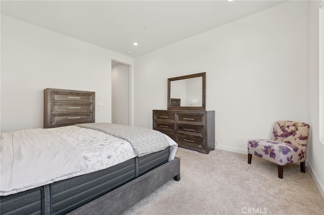 27 Medoc, Rancho Mirage, CA 92270 - bedroom featuring light carpet, baseboards, and recessed lighting