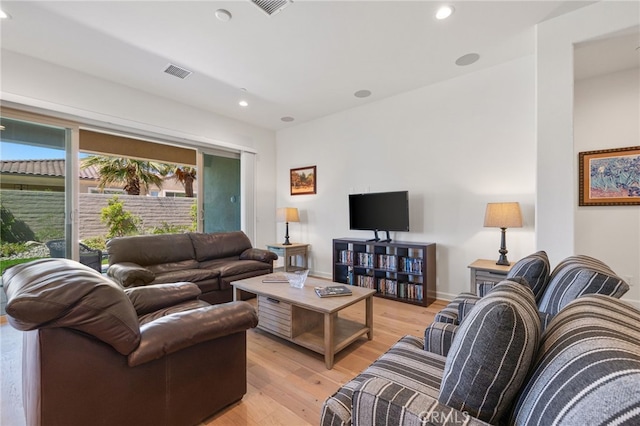 27 Medoc, Rancho Mirage, CA 92270 - living area featuring recessed lighting and light wood-type flooring