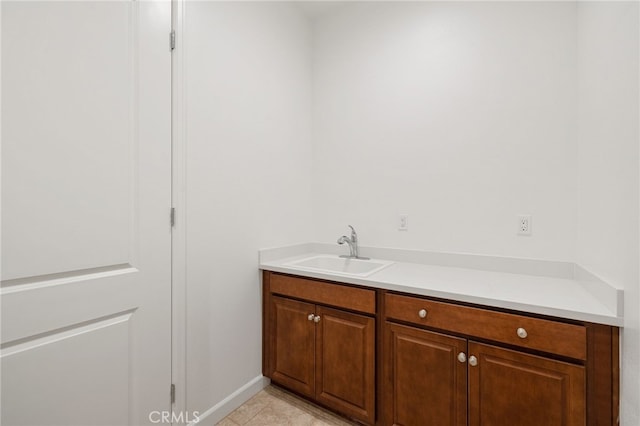 27 Medoc, Rancho Mirage, CA 92270 - bathroom with vanity and tile patterned floors