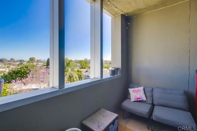 view of living area