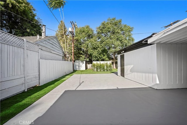 5616 Buffalo Ave, Valley Glen, CA 91401 - fenced backyard featuring a patio area