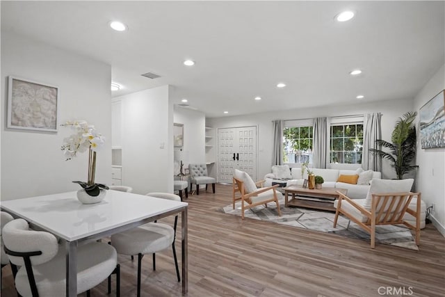 5616 Buffalo Ave, Valley Glen, CA 91401 - living area featuring recessed lighting and light wood finished floors