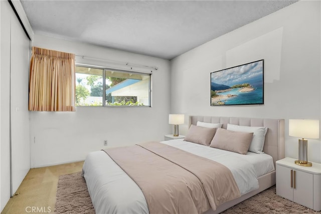 bedroom with carpet floors