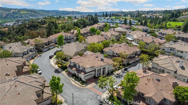 aerial perspective of suburban area