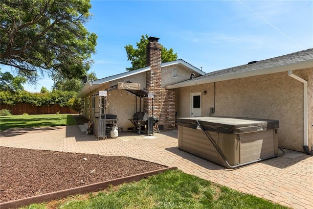 63 Our Way, Chico, CA 95973 - view of patio / terrace featuring a hot tub