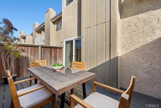 1006 Palm Ln, Redondo Beach, CA 90278 - wooden deck with outdoor dining space