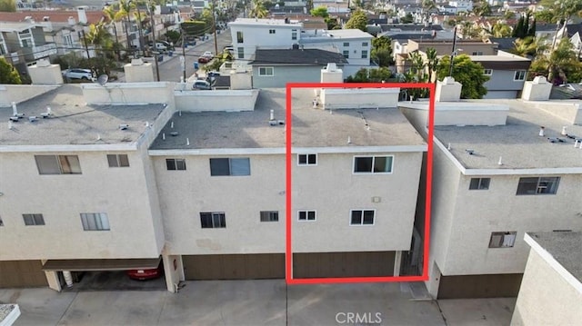 1006 Palm Ln, Redondo Beach, CA 90278 - aerial perspective of suburban area featuring property parcel outlined