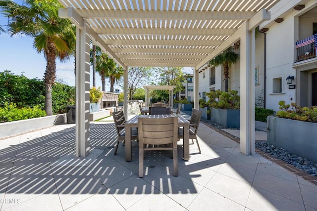865 Orchid Way Unit A, Azusa, CA 91702 - view of patio with outdoor dining area and a pergola