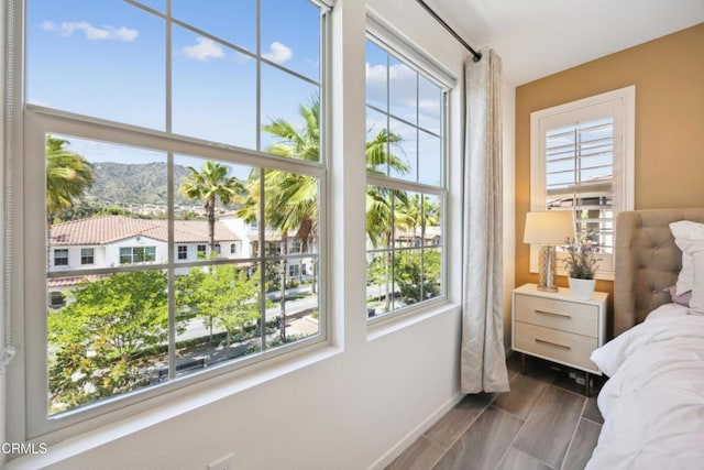 865 Orchid Way Unit A, Azusa, CA 91702 - bedroom featuring a mountain view and baseboards