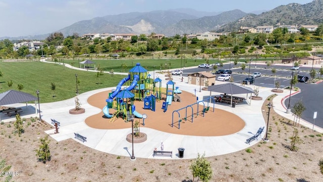 865 Orchid Way Unit A, Azusa, CA 91702 - community jungle gym with a mountain view and a lawn