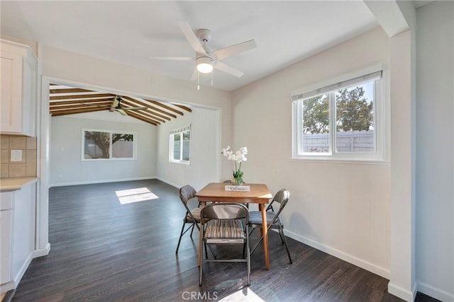 228 W Old Ml, Corona, CA 92882 - dining area featuring dark wood-type flooring and ceiling fan