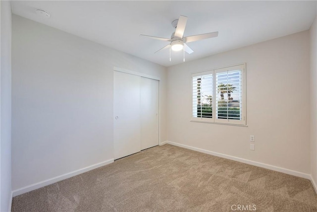 228 W Old Ml, Corona, CA 92882 - unfurnished bedroom with carpet floors, a closet, and ceiling fan