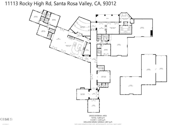 11113 Rocky High Rd, Santa Rosa, CA 93012 - home floor plan