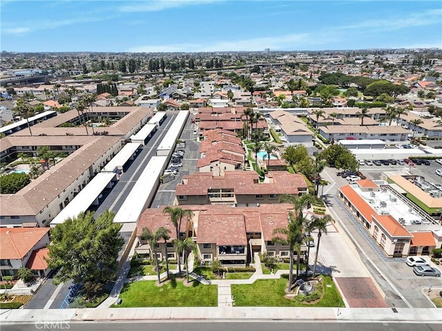 aerial view of residential area