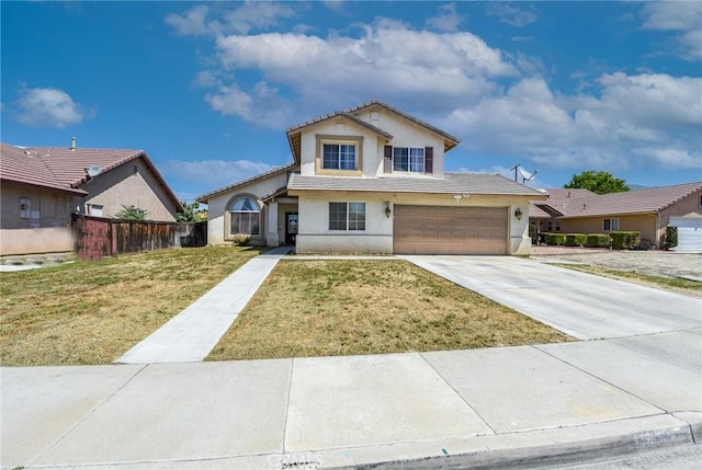 1065 Sycamore Ln, San Jacinto, CA 92582 - traditional-style house featuring stucco siding, driveway, and a garage