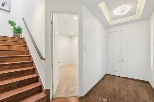 2205 Rockefeller Ln Unit B, Redondo Beach, CA 90278 - stairs featuring wood finished floors and baseboards