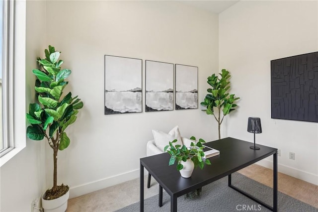 2205 Rockefeller Ln Unit B, Redondo Beach, CA 90278 - office area with carpet flooring and baseboards