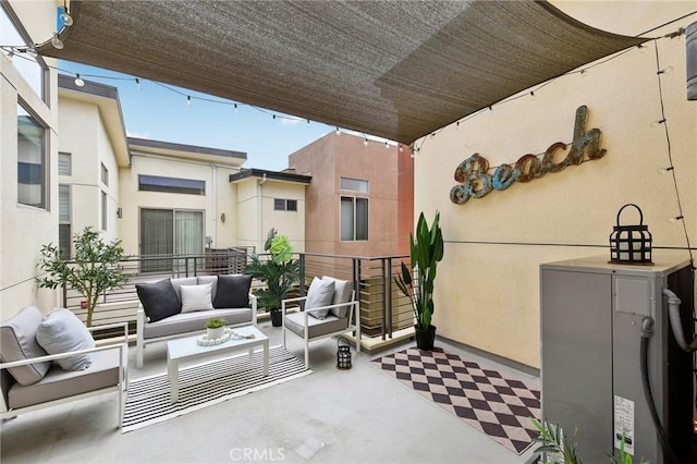 2205 Rockefeller Ln Unit B, Redondo Beach, CA 90278 - view of patio featuring an outdoor hangout area