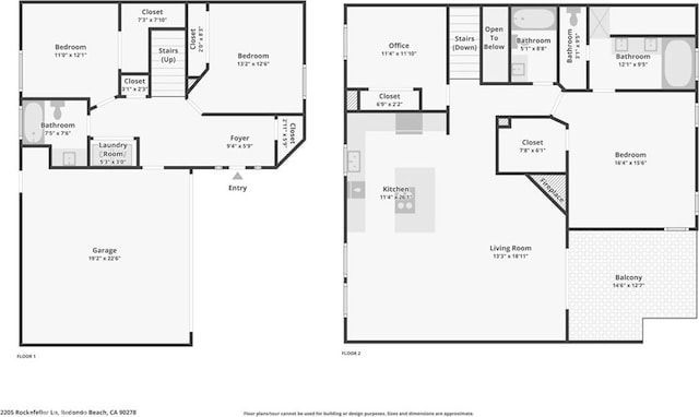 2205 Rockefeller Ln Unit B, Redondo Beach, CA 90278 - home floor plan
