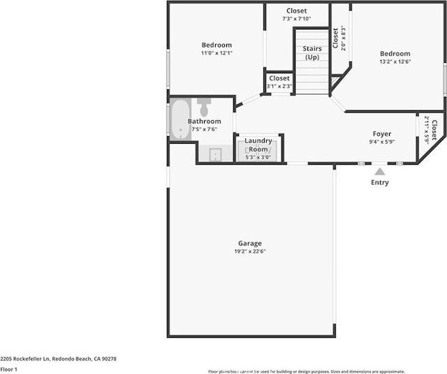 2205 Rockefeller Ln Unit B, Redondo Beach, CA 90278 - home floor plan