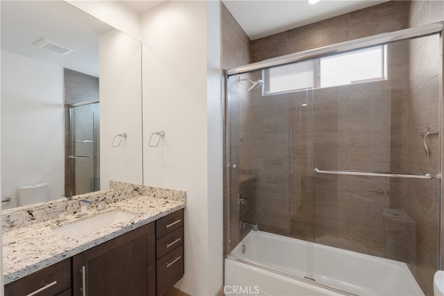 2205 Rockefeller Ln Unit B, Redondo Beach, CA 90278 - full bathroom with vanity and shower / bath combination with glass door